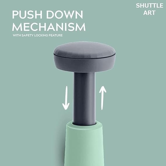 Chopper for Kitchen Use | 1100 ml Square Push Chopper with 5 Blades | Chopping Vegetables & Fruits, Onion, Ginger, Garlic, Salad, Tomato, Potato (Blue)