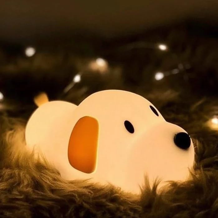 Desidiya® Lying Panda Night Light - Soft Silicone Color-Changing LED Touch Lamp with Timer for Bedroom & Office