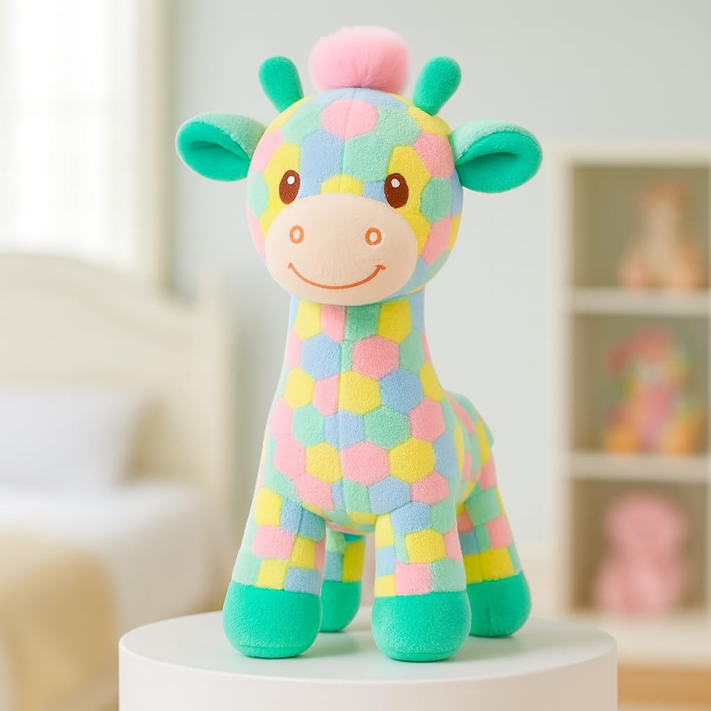 Babique Cat Flower Plush Soft Toy Cute Kids Animal Home Decor Boys/Girls (25 cm)