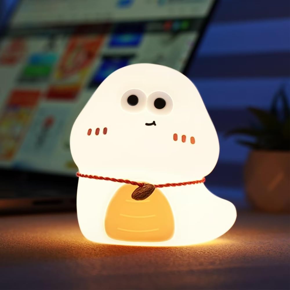 Desidiya® Lying Panda Night Light - Soft Silicone Color-Changing LED Touch Lamp with Timer for Bedroom & Office