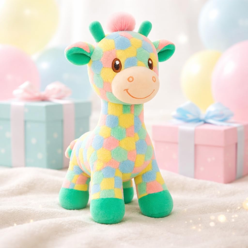 Babique Cat Flower Plush Soft Toy Cute Kids Animal Home Decor Boys/Girls (25 cm)