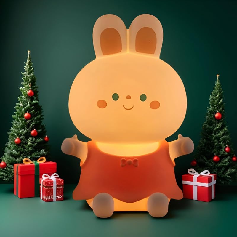 Desidiya® Lying Panda Night Light - Soft Silicone Color-Changing LED Touch Lamp with Timer for Bedroom & Office