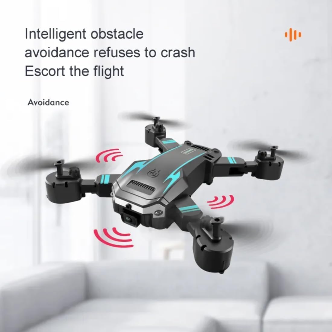 Drone with 4k Camera Foldable 1080P HD Drone with FPV Live Video, Smart Gestures Selfie, Altitude Hold, One Key Take Off/Landing, 3D Flips for Kids and Adults.