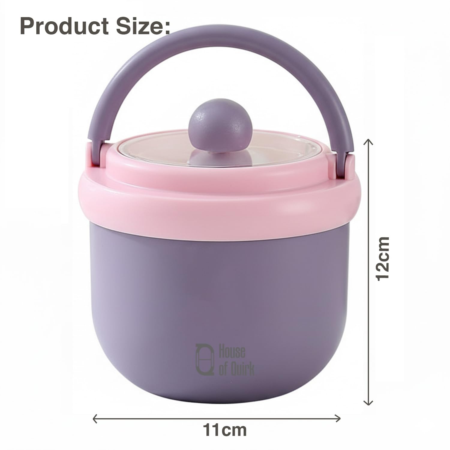 House of Quirk 304 Stainless Steel Lunch Box - 900ml Three-Layer Portable Bento Box with Lid for Office Workers & Students (Green/Yellow)