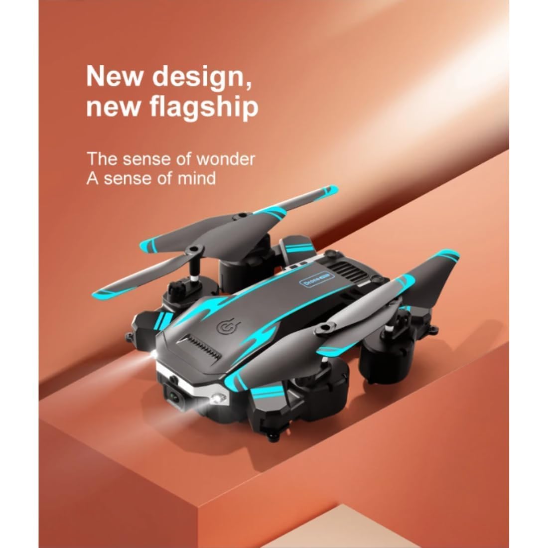 Drone with 4k Camera Foldable 1080P HD Drone with FPV Live Video, Smart Gestures Selfie, Altitude Hold, One Key Take Off/Landing, 3D Flips for Kids and Adults.