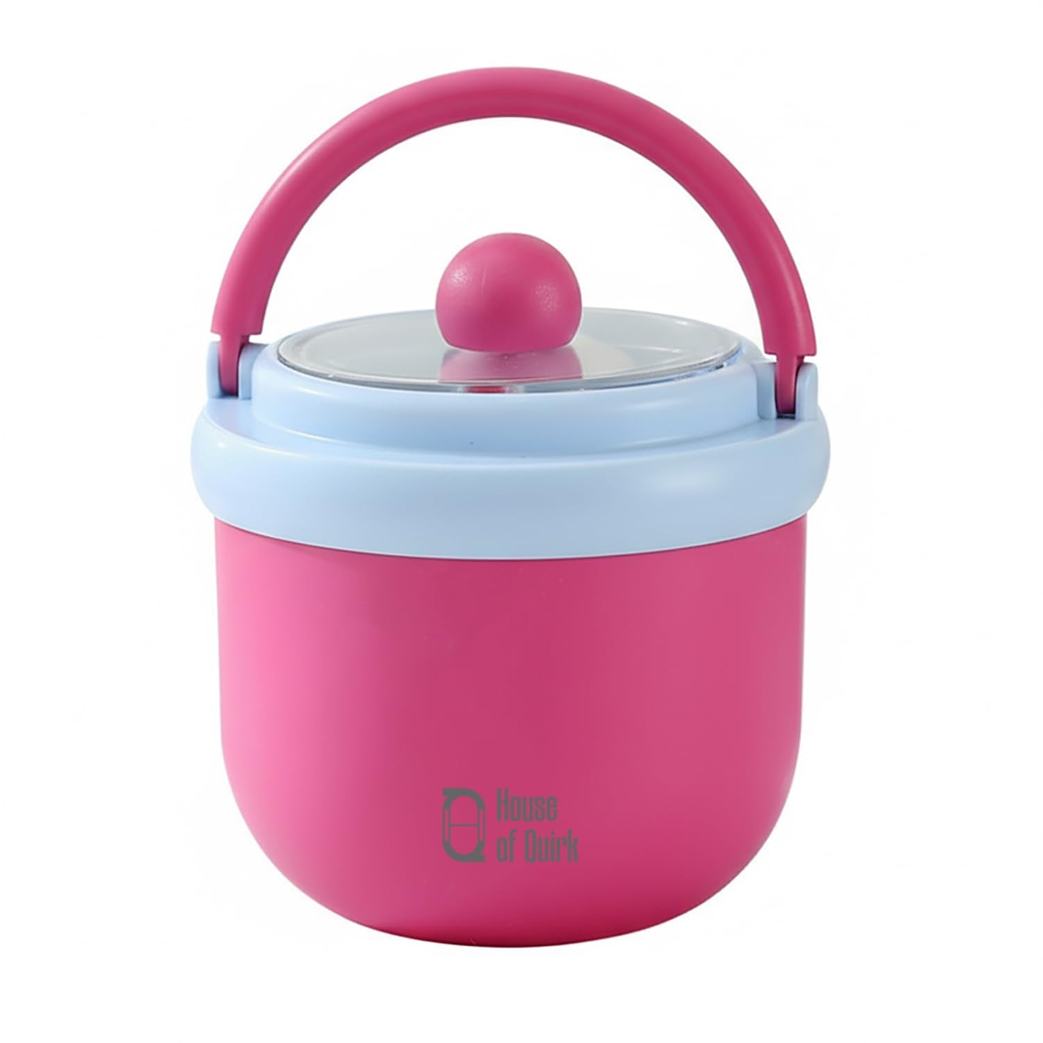 House of Quirk 304 Stainless Steel Lunch Box - 900ml Three-Layer Portable Bento Box with Lid for Office Workers & Students (Green/Yellow)