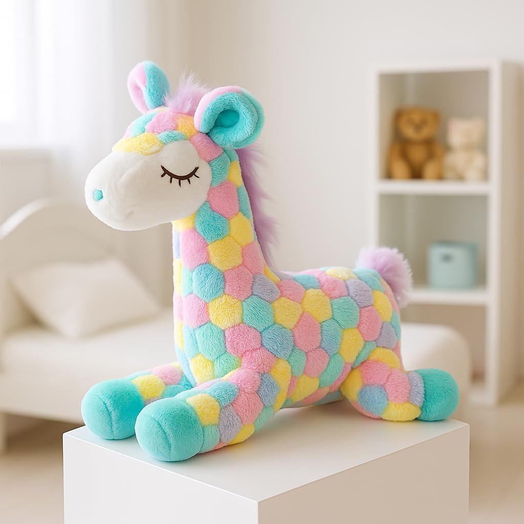 Babique Cat Flower Plush Soft Toy Cute Kids Animal Home Decor Boys/Girls (25 cm)