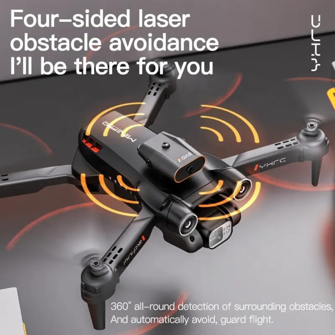 Drone with 4k Camera Foldable 1080P HD Drone with FPV Live Video, Smart Gestures Selfie, Altitude Hold, One Key Take Off/Landing, 3D Flips for Kids and Adults.