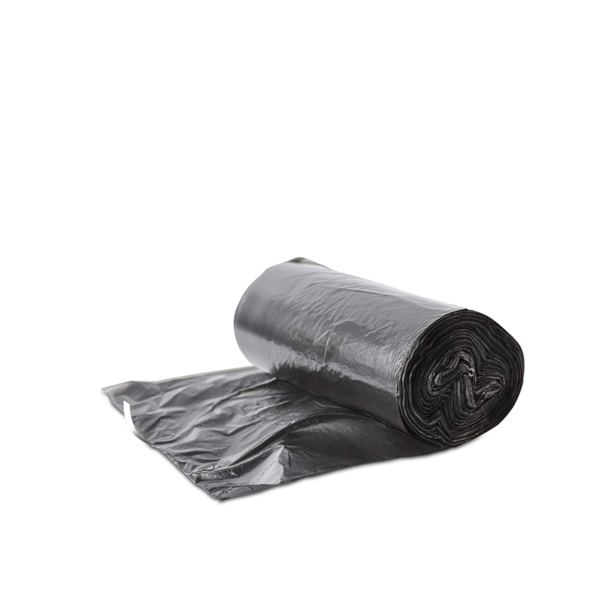 Amazon Brand - Presto! Garbage Bags | Medium | 180 Count | 30 Bags X 6 Rolls | 19 X 21 Inches | For Dry & Wet Waste | Black