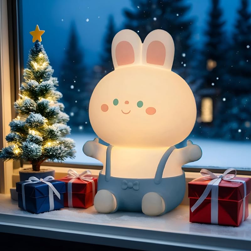 Desidiya® Lying Panda Night Light - Soft Silicone Color-Changing LED Touch Lamp with Timer for Bedroom & Office