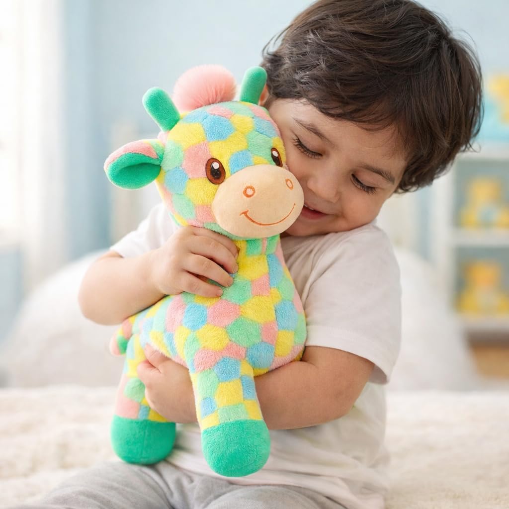 Babique Cat Flower Plush Soft Toy Cute Kids Animal Home Decor Boys/Girls (25 cm)