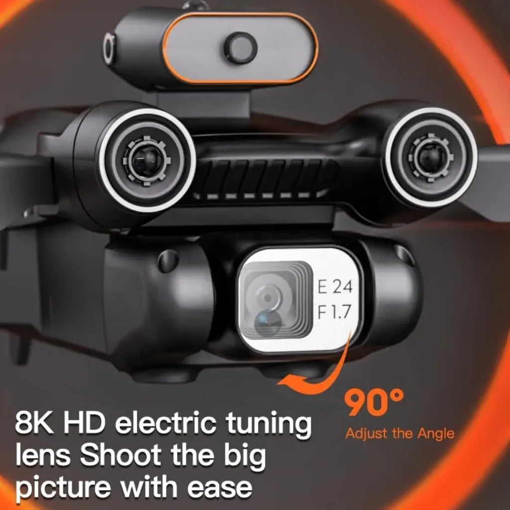 Drone with 4k Camera Foldable 1080P HD Drone with FPV Live Video, Smart Gestures Selfie, Altitude Hold, One Key Take Off/Landing, 3D Flips for Kids and Adults.