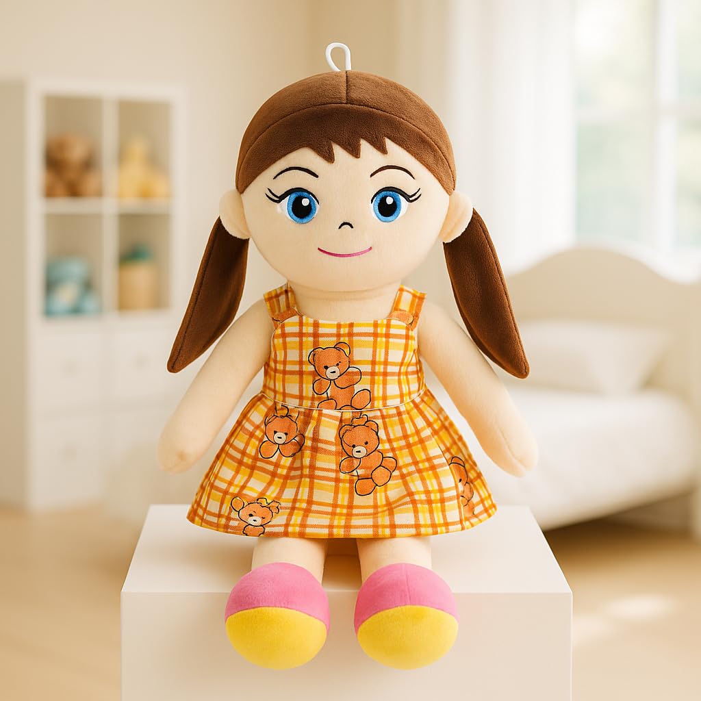 Babique Cat Flower Plush Soft Toy Cute Kids Animal Home Decor Boys/Girls (25 cm)