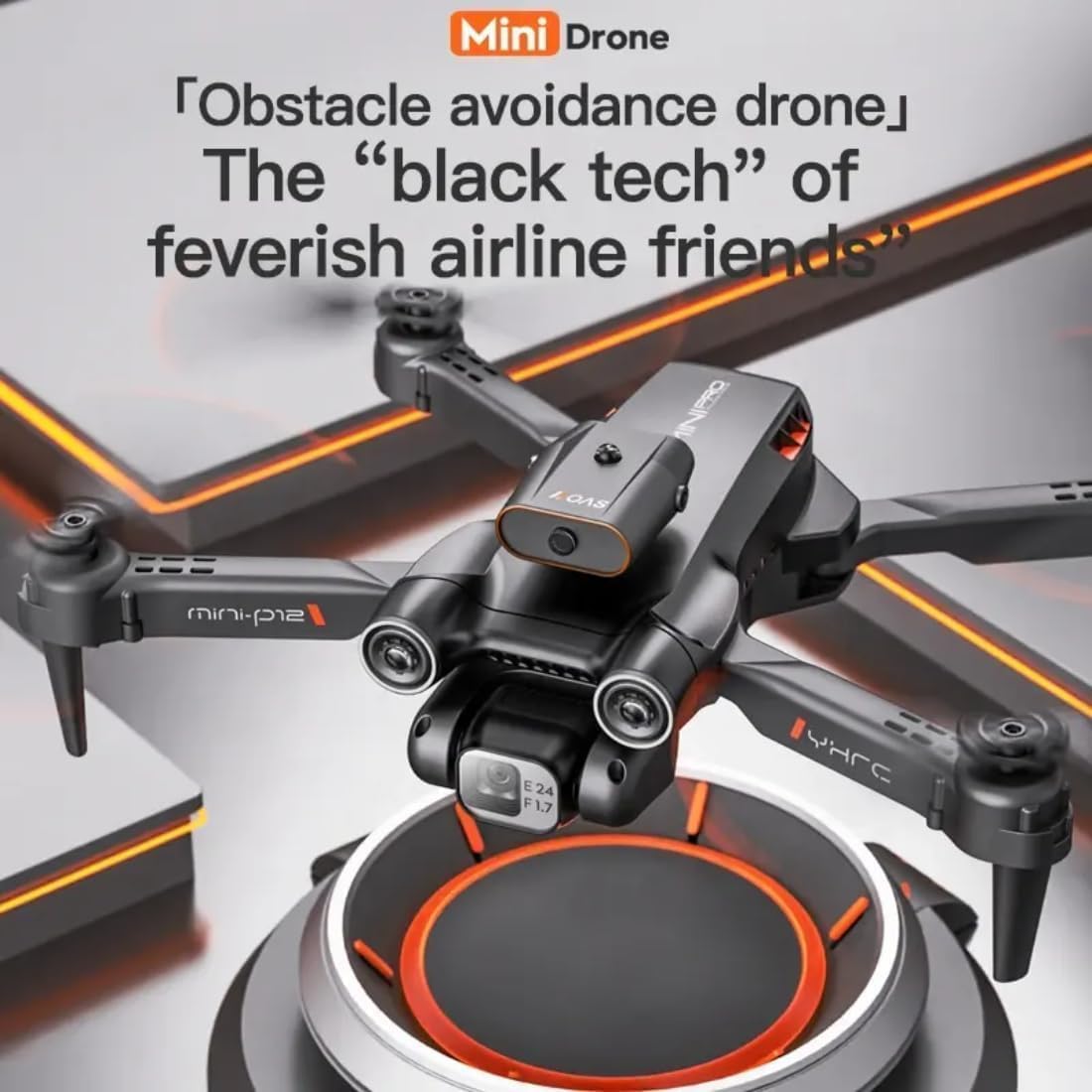 Drone with 4k Camera Foldable 1080P HD Drone with FPV Live Video, Smart Gestures Selfie, Altitude Hold, One Key Take Off/Landing, 3D Flips for Kids and Adults.