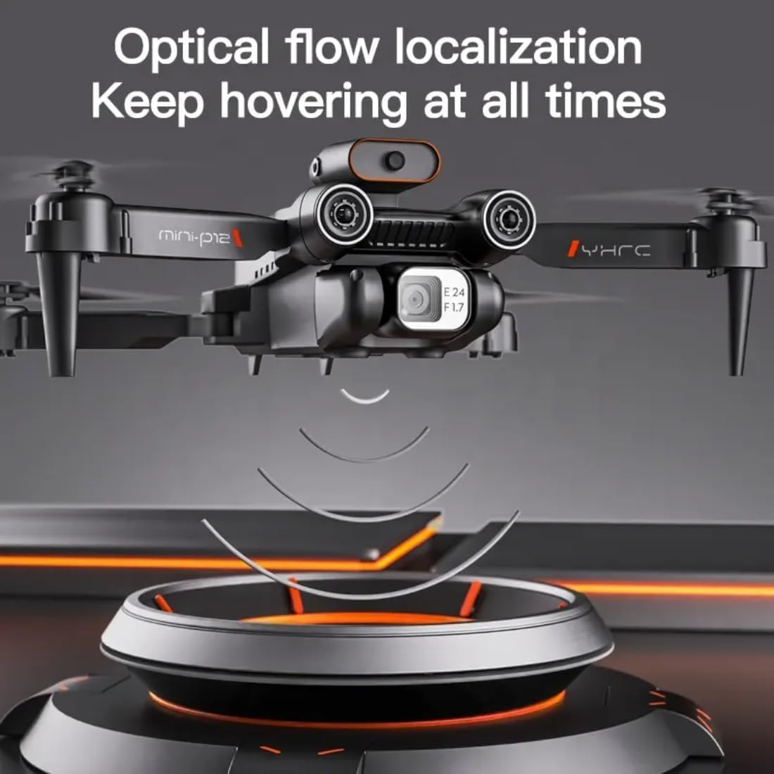 Drone with 4k Camera Foldable 1080P HD Drone with FPV Live Video, Smart Gestures Selfie, Altitude Hold, One Key Take Off/Landing, 3D Flips for Kids and Adults.