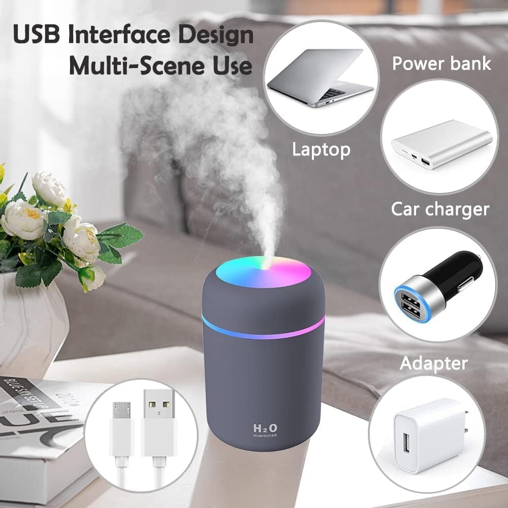 Humidifire for Room Moisture, Aroma Diffuser for Home, Mist Maker, Cool Mist Humidifier, Small Quiet Air Humidifier, Ultrasonic Essential Oil Diffuser Electric