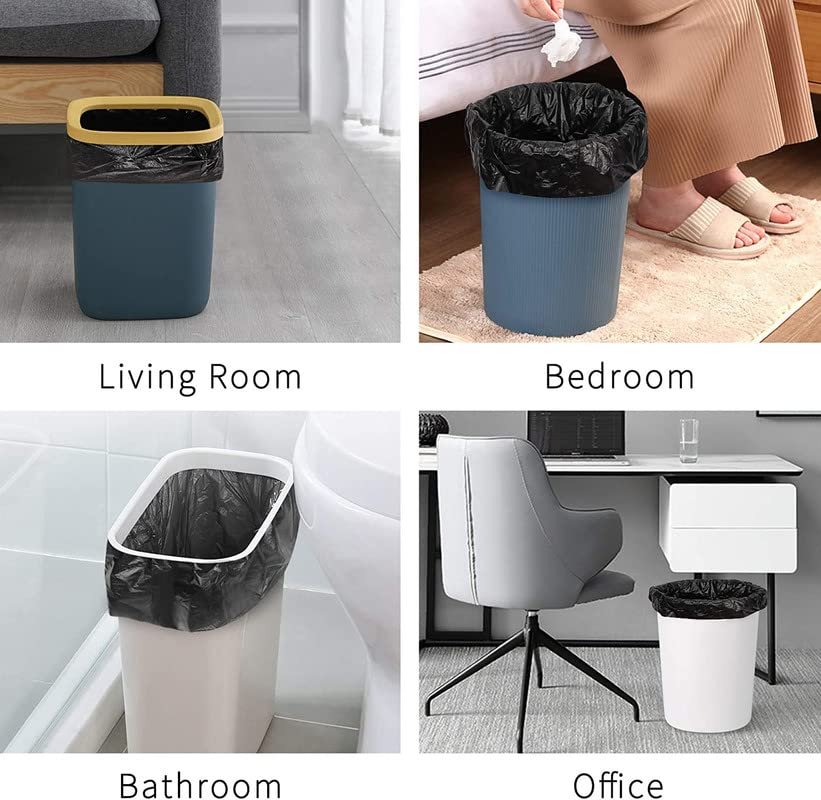 Ezee Live Life Ezee Way Plastic Black Garbage Bags for Dustbin|90 Pcs|Medium 19 X 21 Inches|30 Pcs X Pack of 3, 3 count