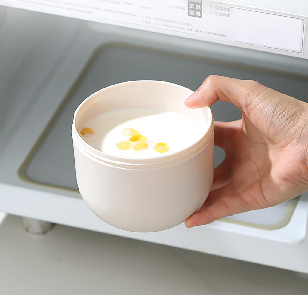 House of Quirk 304 Stainless Steel Lunch Box - 900ml Three-Layer Portable Bento Box with Lid for Office Workers & Students (Green/Yellow)