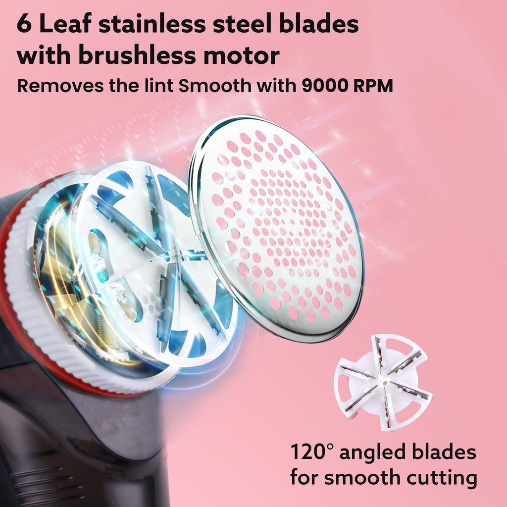 AGARO Elite Lint Remover with Cord, for Woolen Sweaters, Blankets, Jackets/Burr Remover Pill Remover from Carpets, Curtains