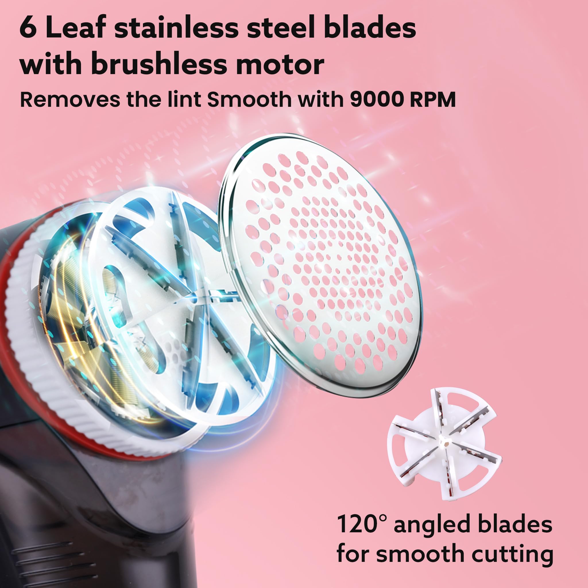 AGARO Elite Lint Remover with Cord, for Woolen Sweaters, Blankets, Jackets/Burr Remover Pill Remover from Carpets, Curtains