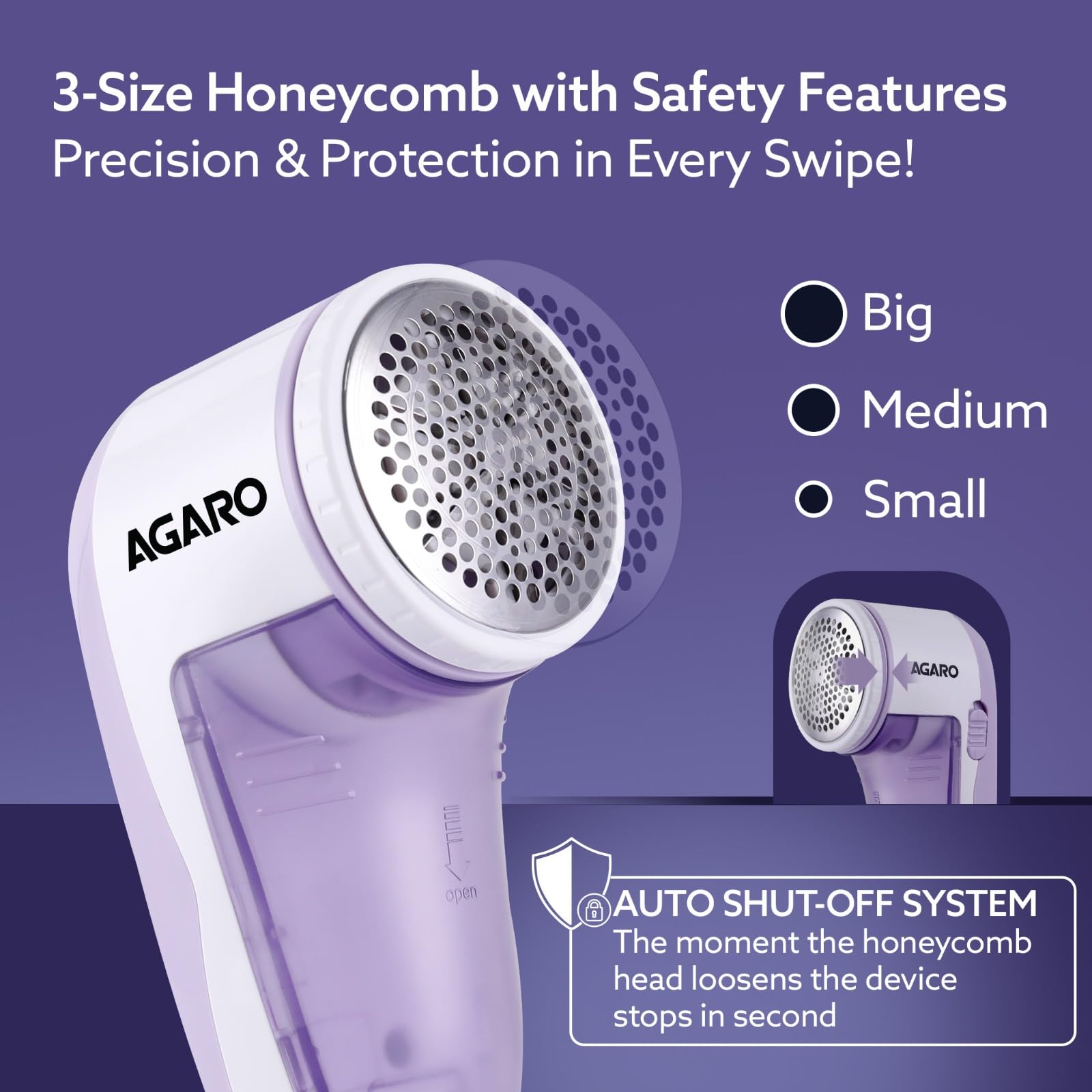 AGARO Elite Lint Remover with Cord, for Woolen Sweaters, Blankets, Jackets/Burr Remover Pill Remover from Carpets, Curtains