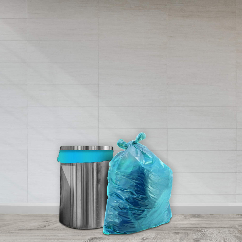 Amazon Brand - Presto! Garbage Bags | Medium | 180 Count | 30 Bags X 6 Rolls | 19 X 21 Inches | For Dry & Wet Waste | Black