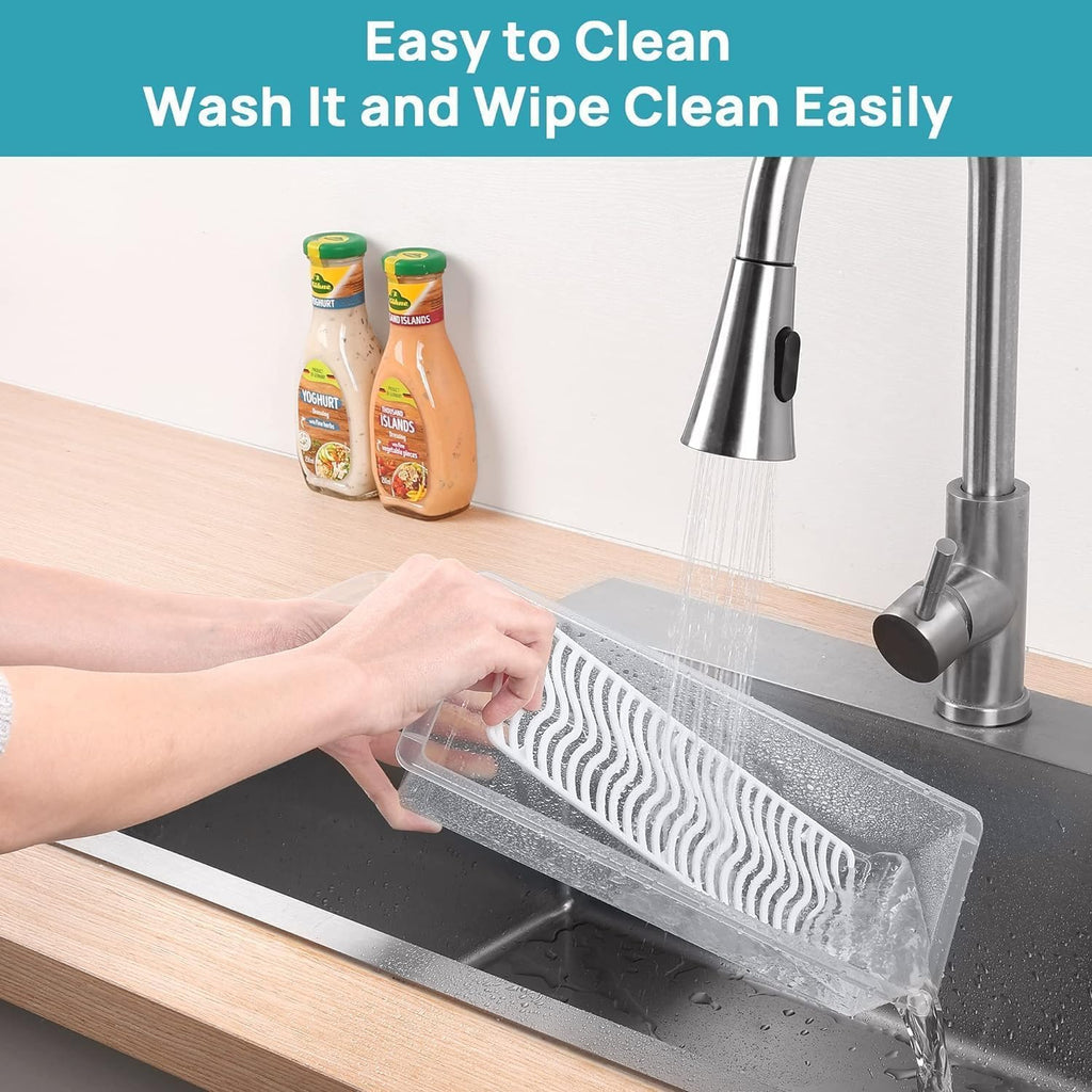 Fridge Storage Box -TEKCOOL (Pack of 6), Fridge Organiser Storage Boxes with Removable Drain Plate, Lids, Stackable Organizer, Fridge Storage Box Keep Fruits, Vegetables Fresher, 1500 ML