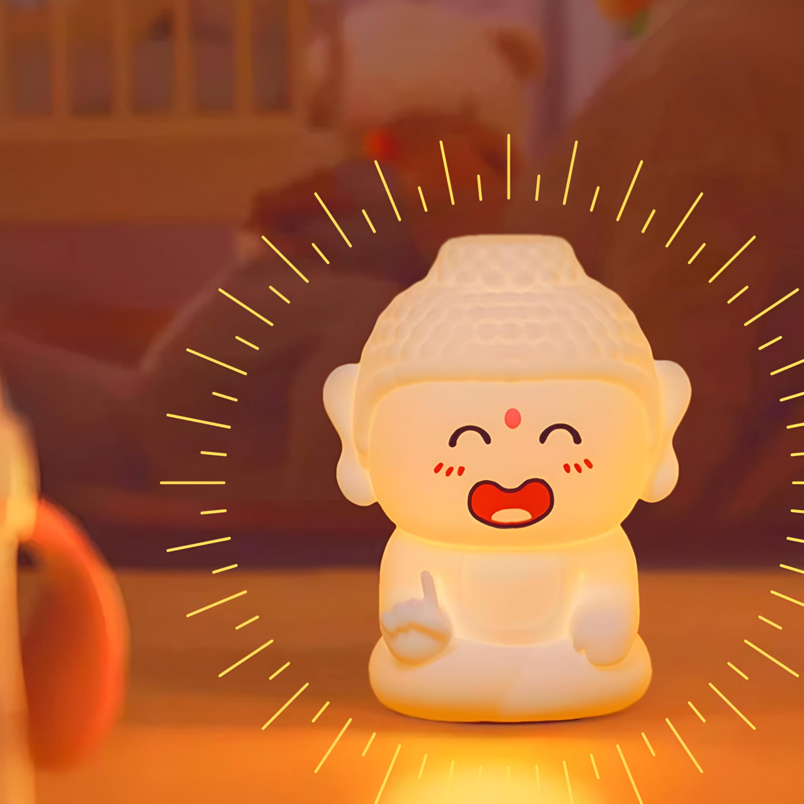 Desidiya® Lying Panda Night Light - Soft Silicone Color-Changing LED Touch Lamp with Timer for Bedroom & Office