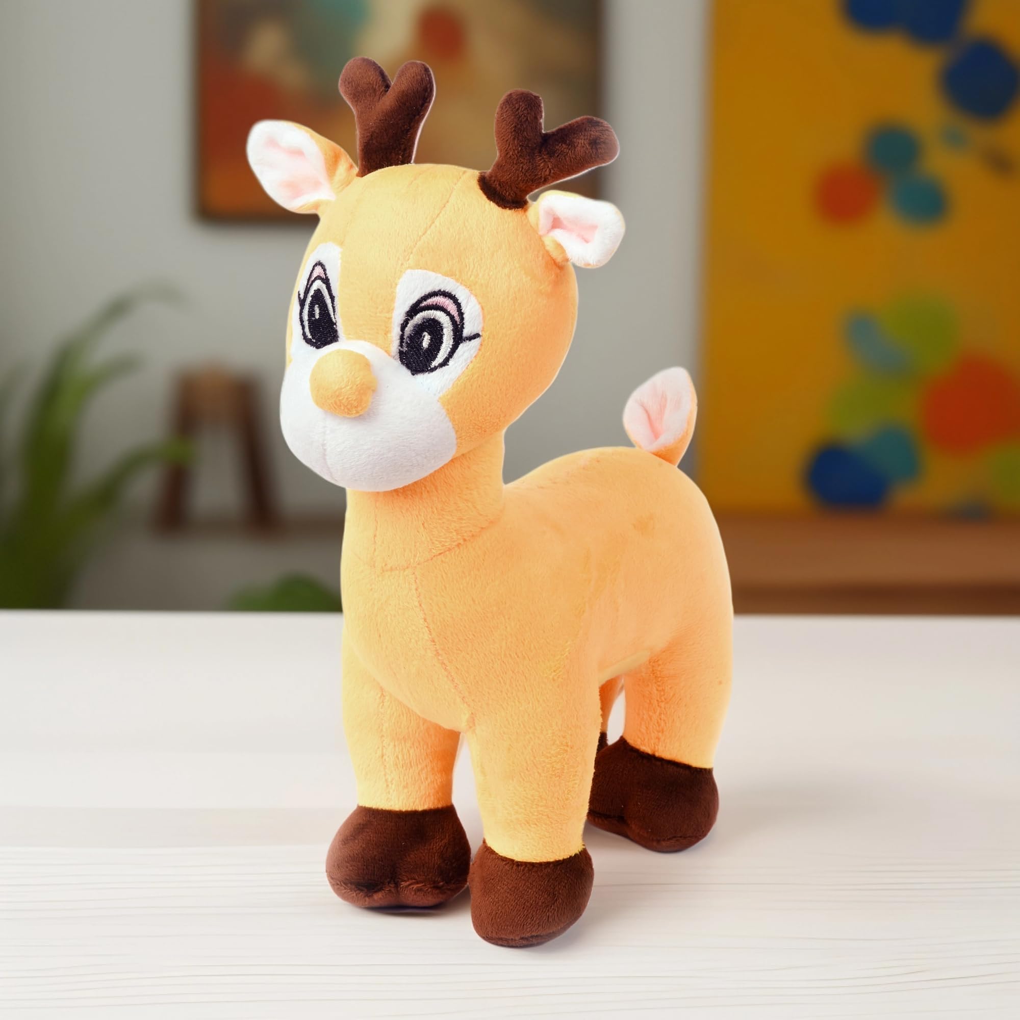 Babique Cat Flower Plush Soft Toy Cute Kids Animal Home Decor Boys/Girls (25 cm)