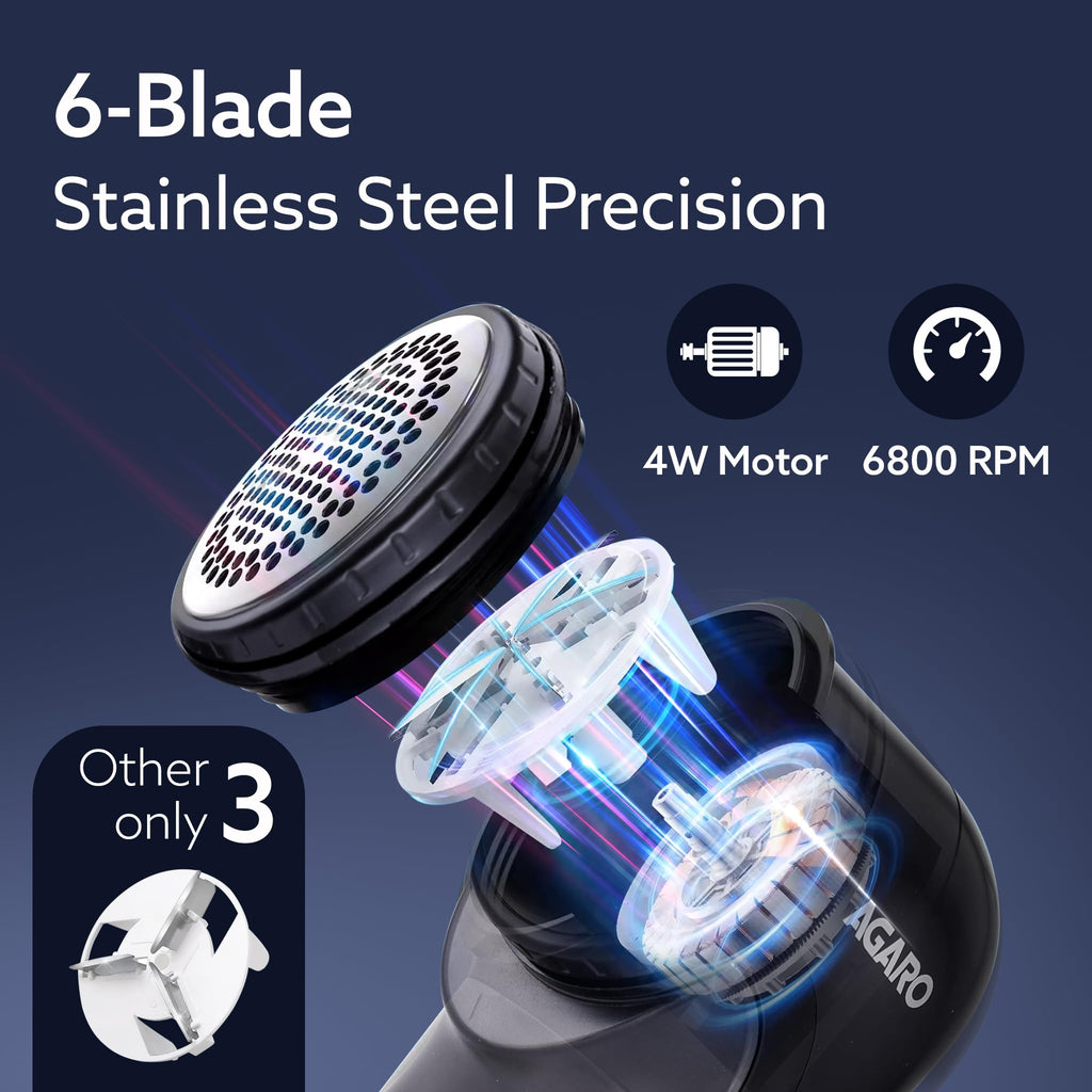 AGARO Elite Lint Remover with Cord, for Woolen Sweaters, Blankets, Jackets/Burr Remover Pill Remover from Carpets, Curtains