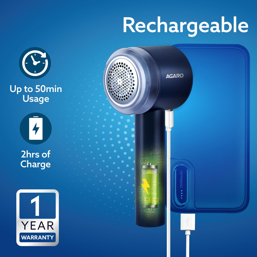 AGARO Elite Lint Remover with Cord, for Woolen Sweaters, Blankets, Jackets/Burr Remover Pill Remover from Carpets, Curtains