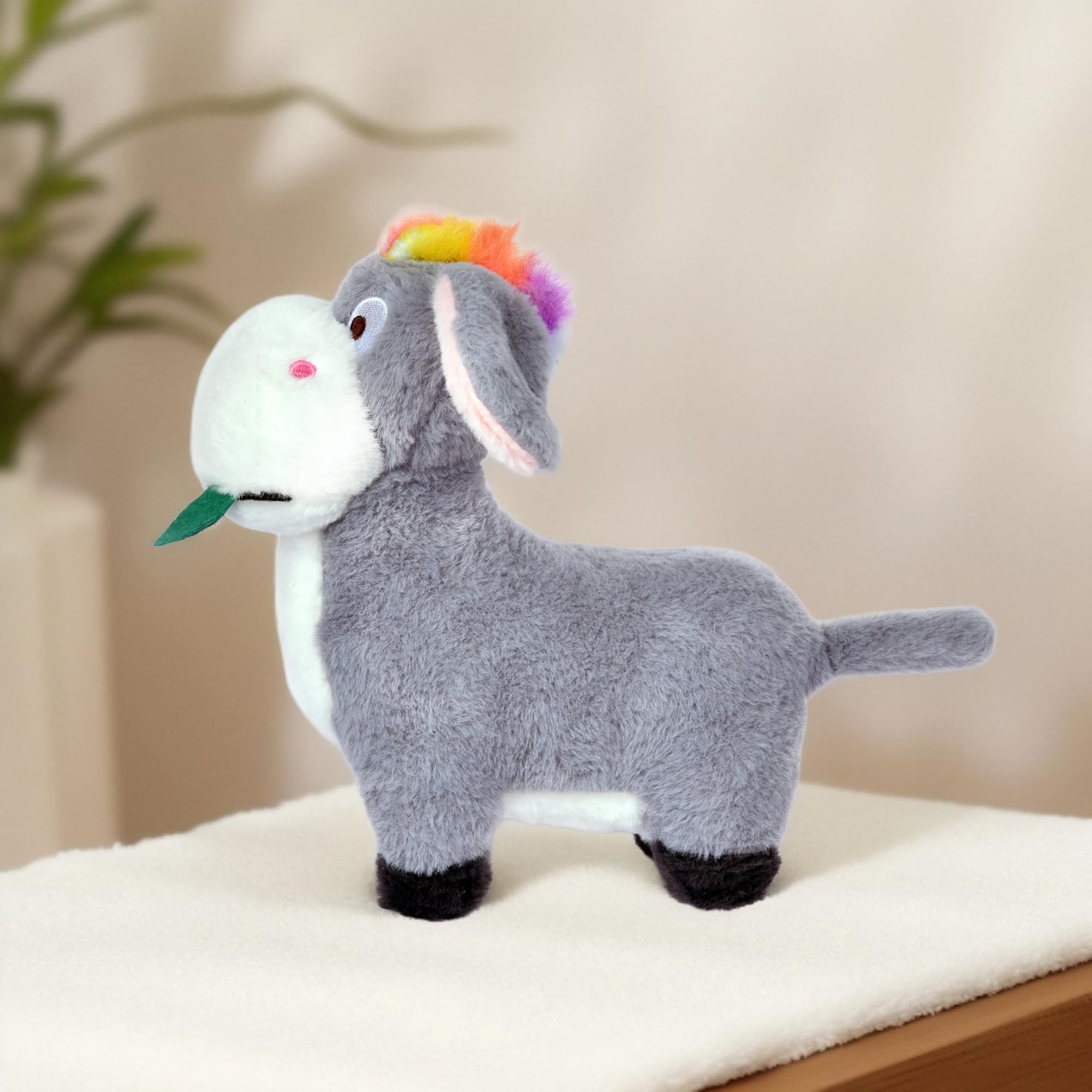 Babique Cat Flower Plush Soft Toy Cute Kids Animal Home Decor Boys/Girls (25 cm)