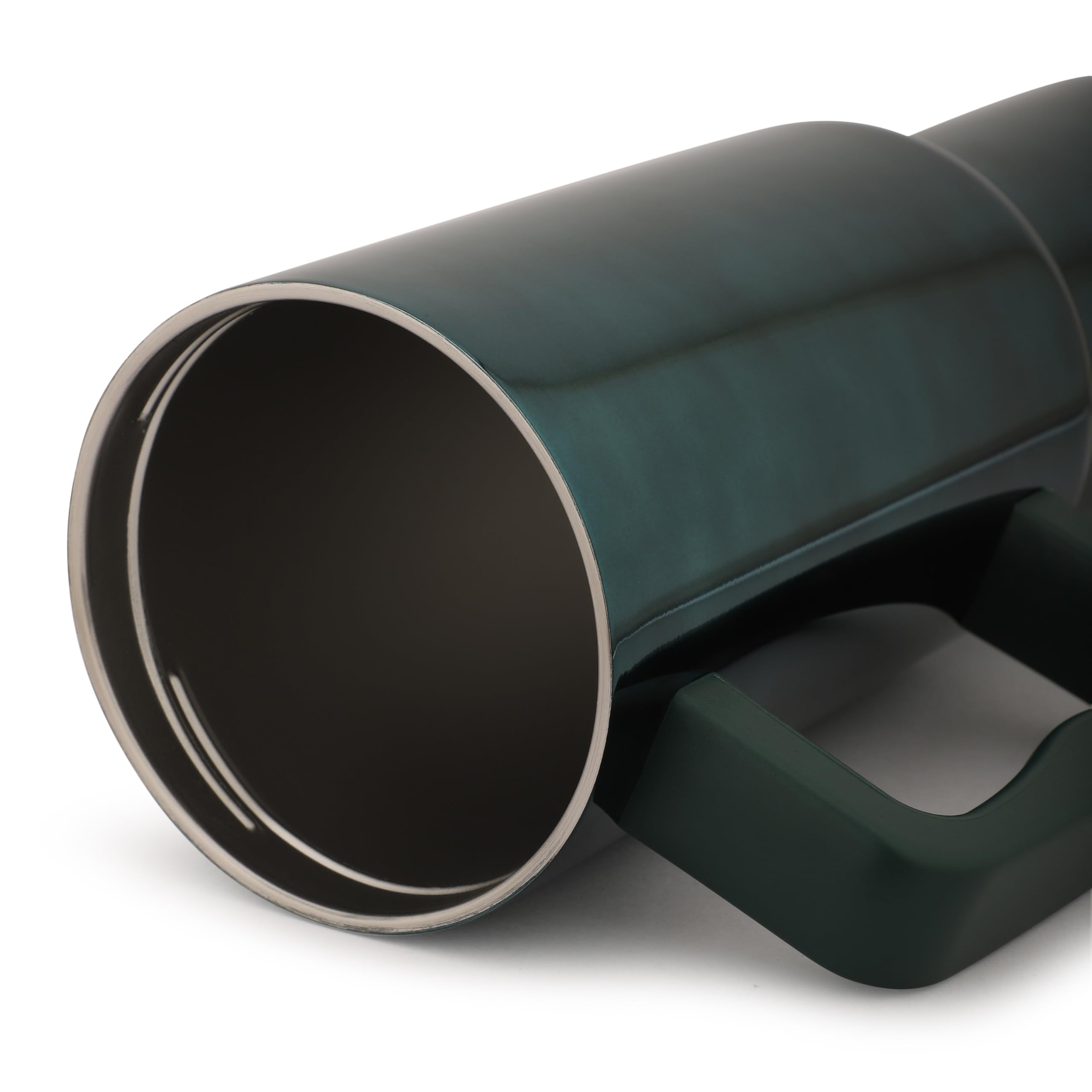 House of Quirk 1200ML Stainless Steel Tumbler with Handle & Lid, 2 Straws – Large Travel Mug Water Cup for Gym, Office & Outdoor Use (Misty Rose)