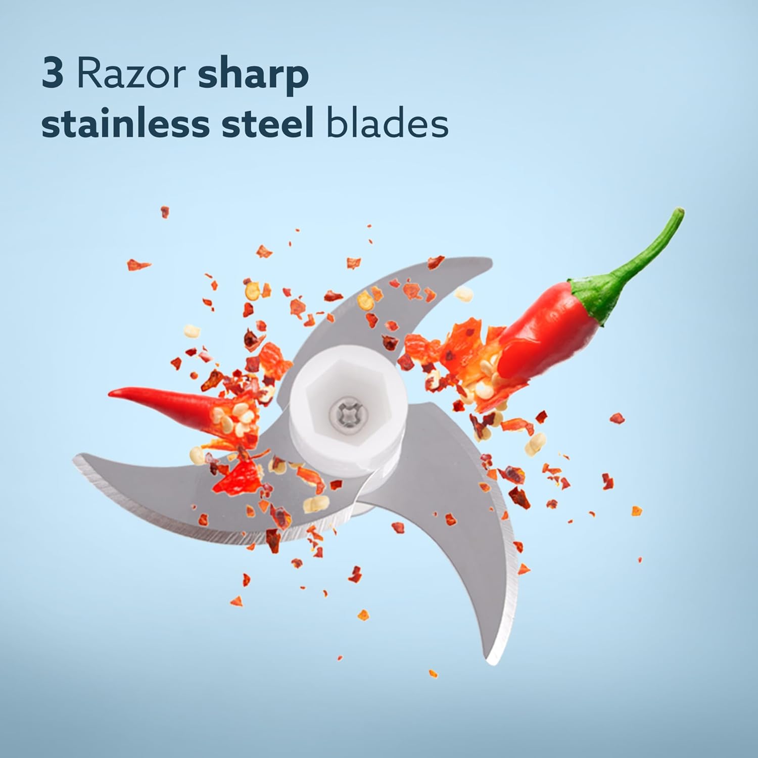 AGARO Elite Rechargeable Mini Electric Chopper, Food Grade Bowl, Stainless Steel Blades, One Touch Operation, for Mincing Garlic, Ginger, Onion, Vegetable, Meat, Nuts, 250 Ml, Black.