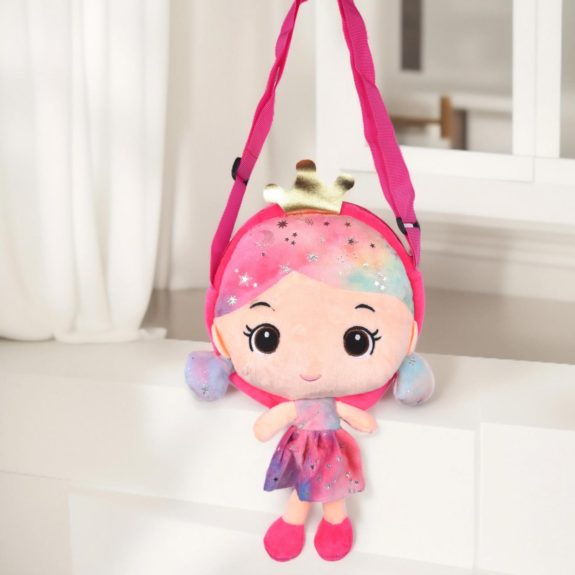 Babique Cat Flower Plush Soft Toy Cute Kids Animal Home Decor Boys/Girls (25 cm)