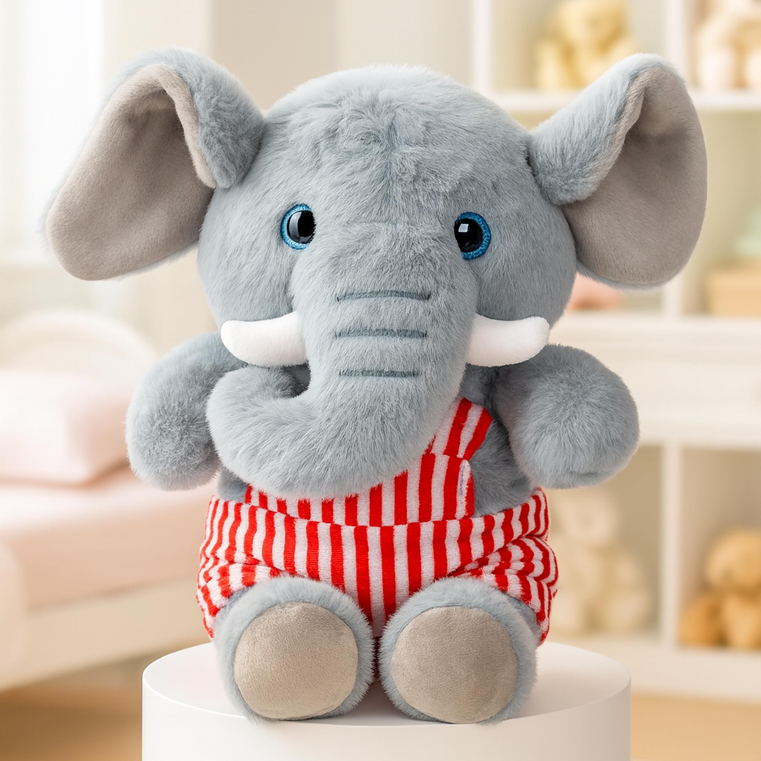 Babique Cat Flower Plush Soft Toy Cute Kids Animal Home Decor Boys/Girls (25 cm)