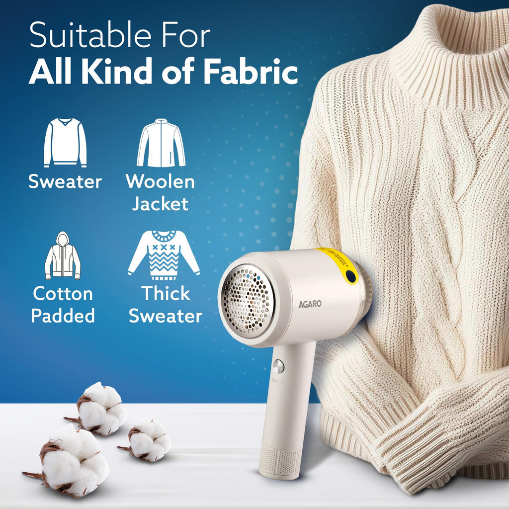 AGARO Elite Lint Remover with Cord, for Woolen Sweaters, Blankets, Jackets/Burr Remover Pill Remover from Carpets, Curtains