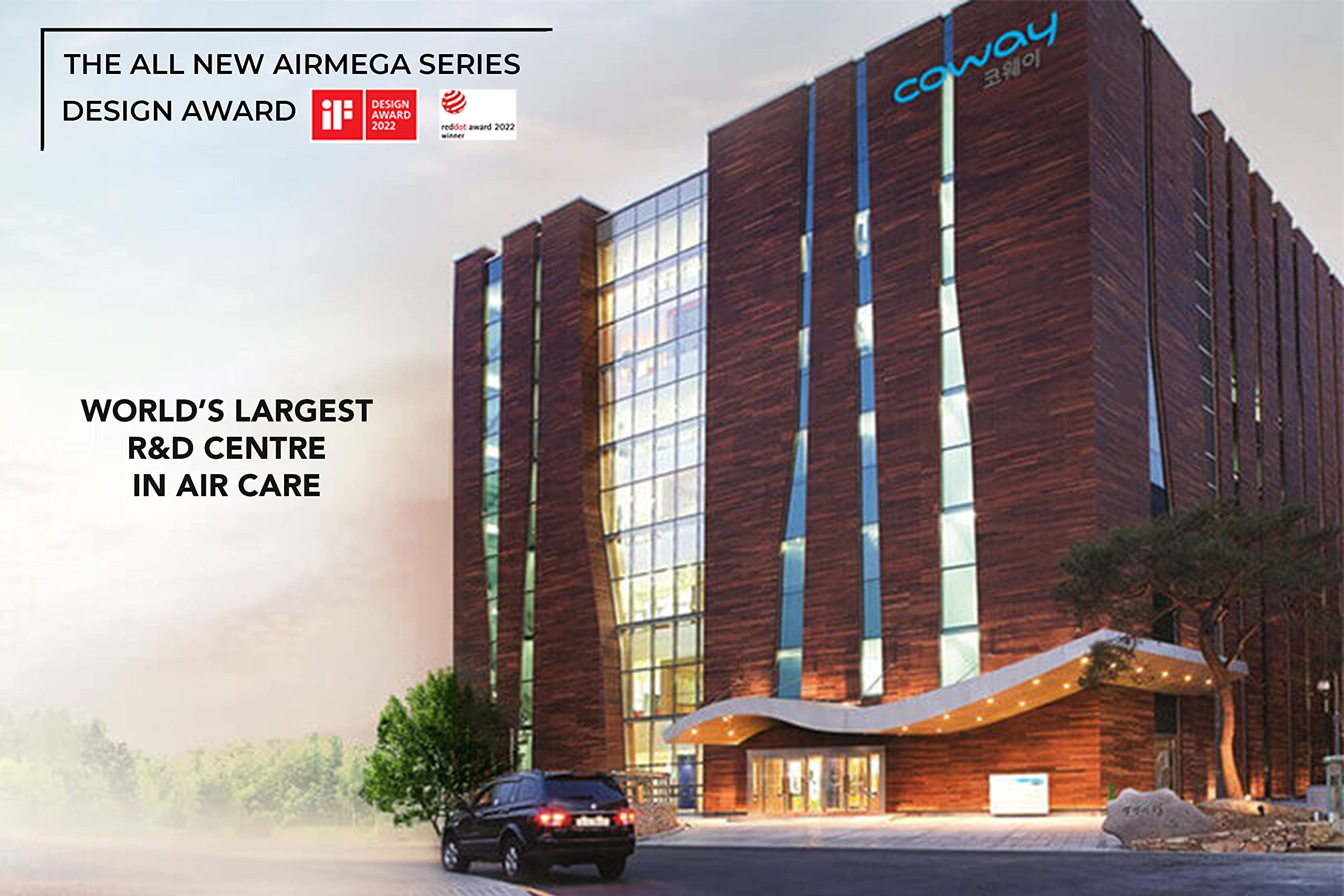 Coway Airmega AIM (AP-0623B) Air Purifier For Home, Cleans Upto 355 Sq.Ft, Longest Filter Life 8500Hrs (Approx. 1.5-2 Yrs), Kills Virus & PM 0.01 With 99.999% Efficiency, 7Yrs Motor Warranty, White