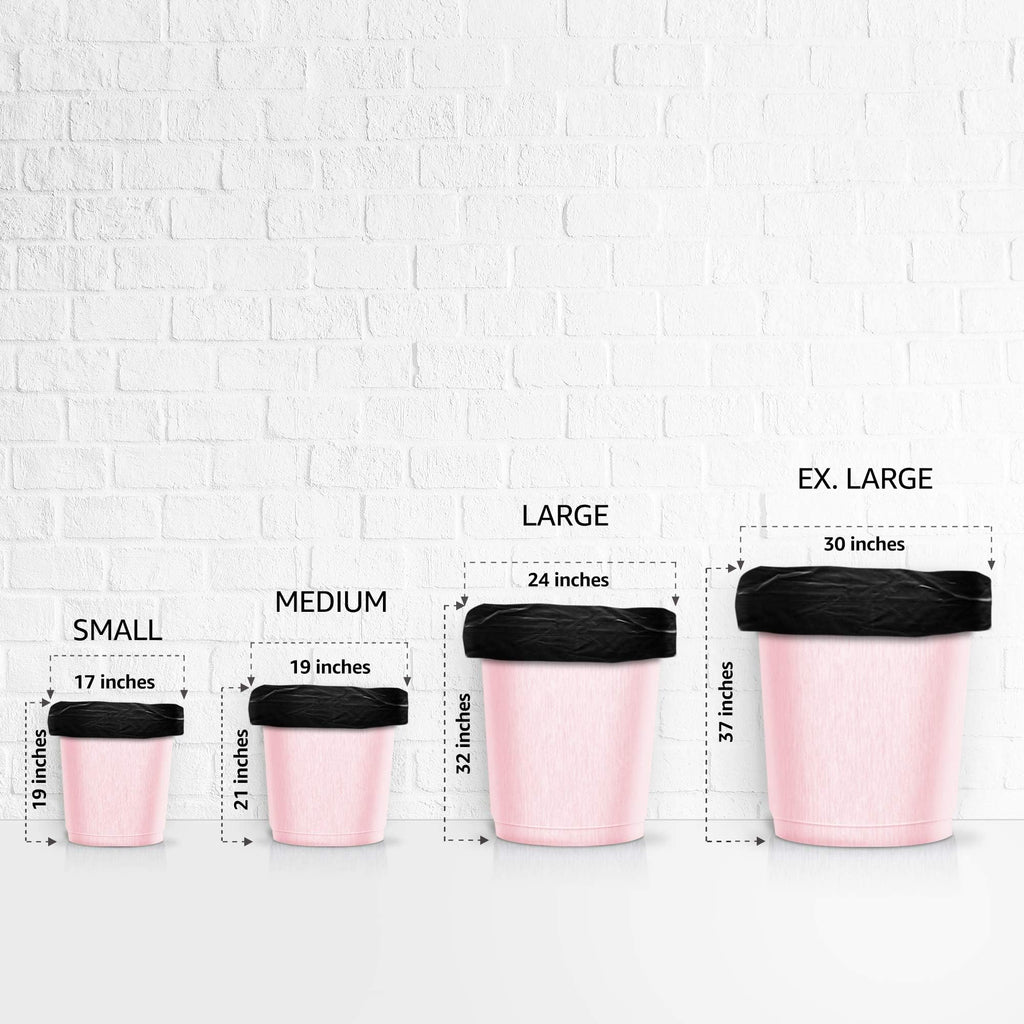 Amazon Brand - Presto! Garbage Bags | Medium | 180 Count | 30 Bags X 6 Rolls | 19 X 21 Inches | For Dry & Wet Waste | Black