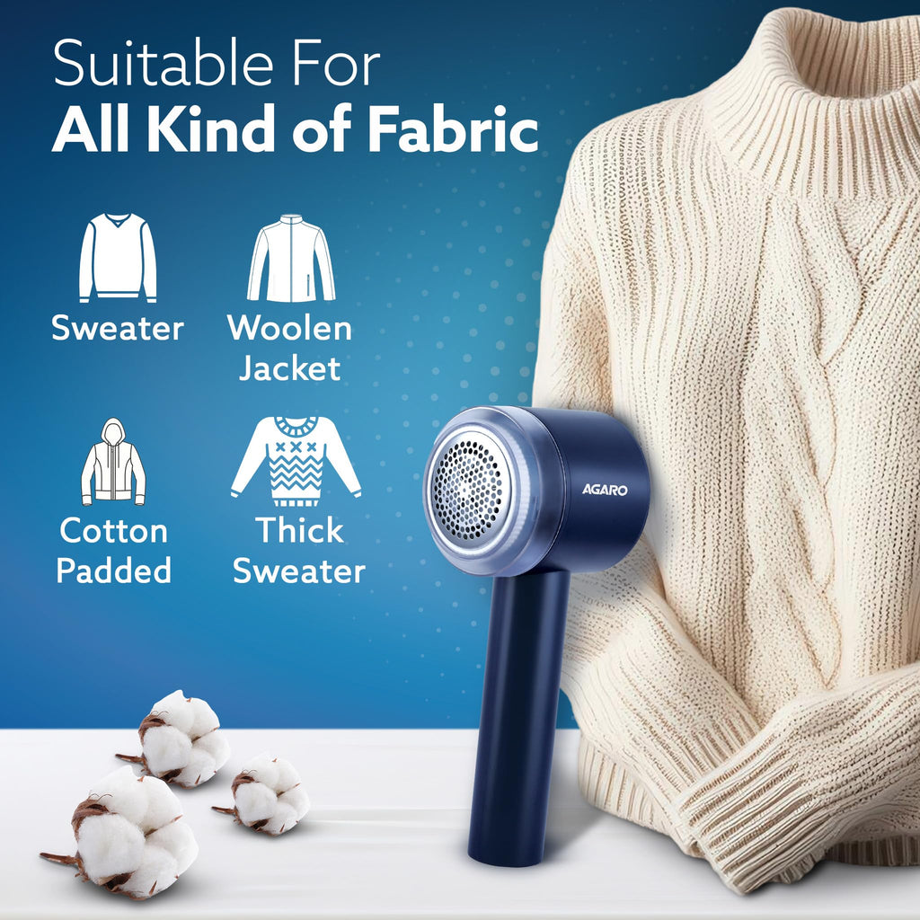 AGARO Elite Lint Remover with Cord, for Woolen Sweaters, Blankets, Jackets/Burr Remover Pill Remover from Carpets, Curtains