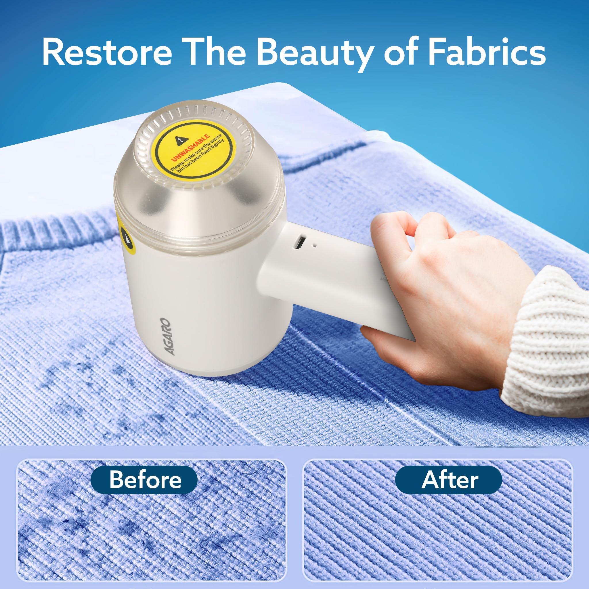 AGARO Elite Lint Remover with Cord, for Woolen Sweaters, Blankets, Jackets/Burr Remover Pill Remover from Carpets, Curtains