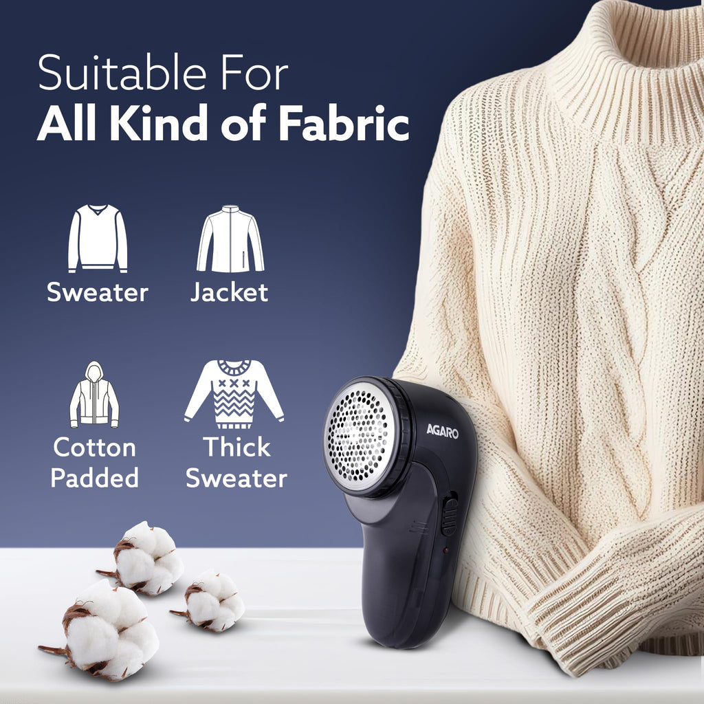 AGARO Elite Lint Remover with Cord, for Woolen Sweaters, Blankets, Jackets/Burr Remover Pill Remover from Carpets, Curtains